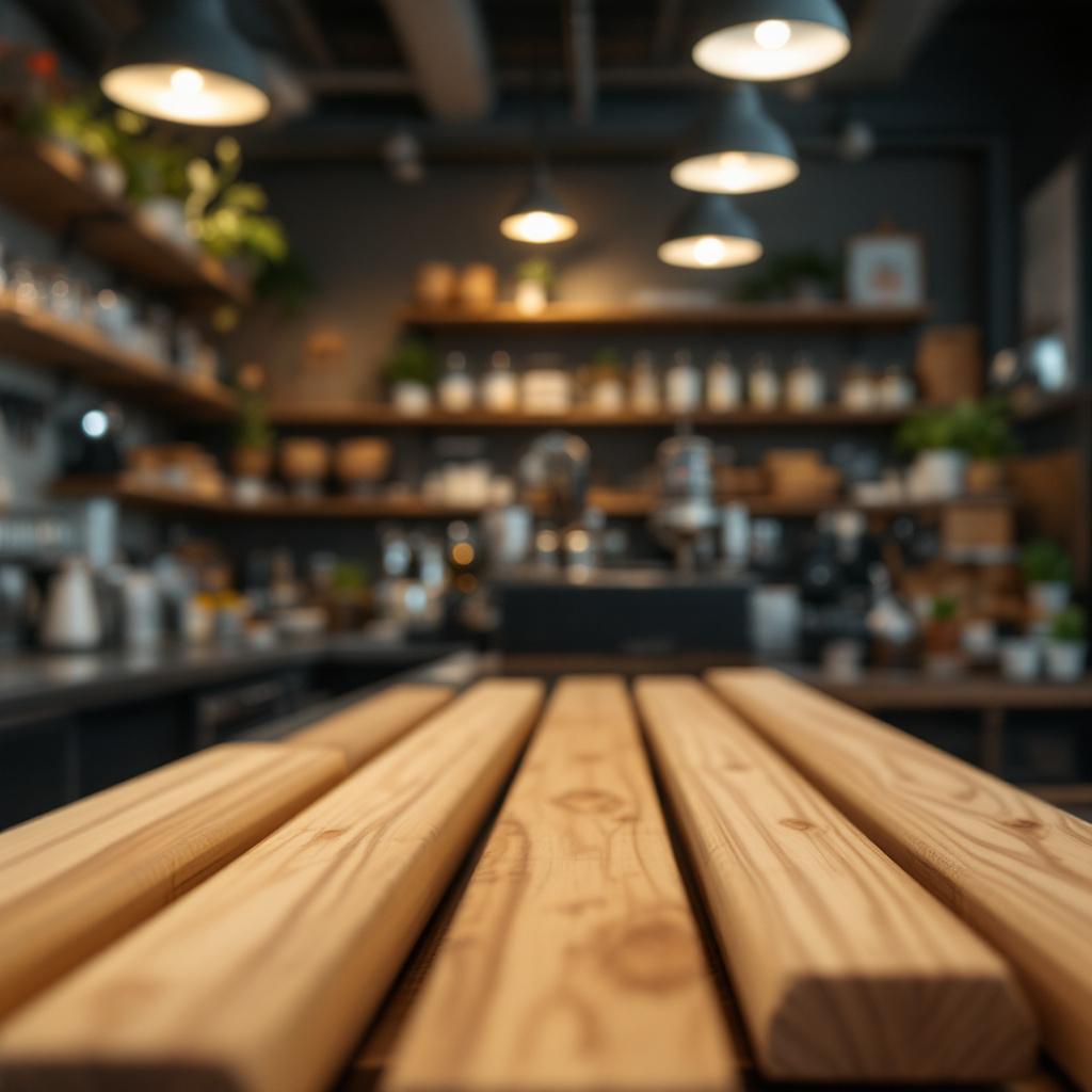 Barras de Madera para Cafeterias