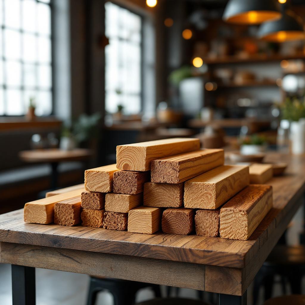 Barras de Madera para Cafeterias