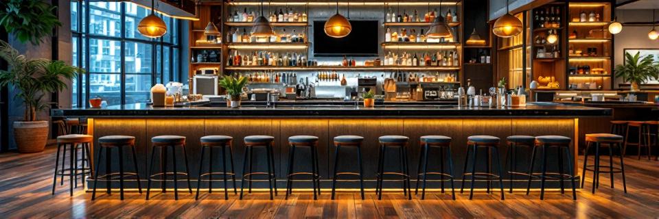 Barras Modernas para Cafeterias