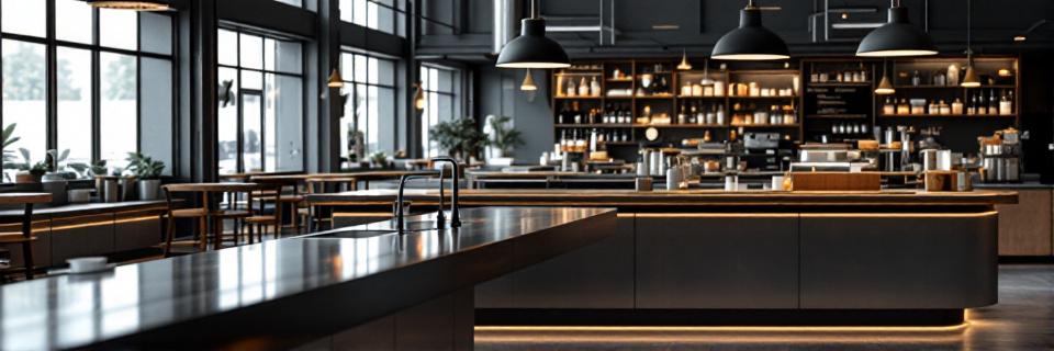 Barras Mostrador para Cafeterias