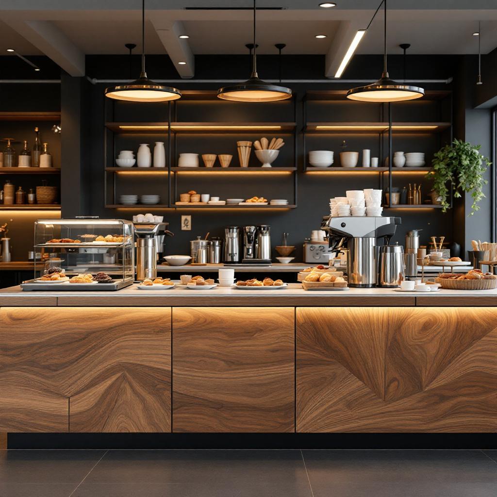 Barras Mostrador para Cafeterias