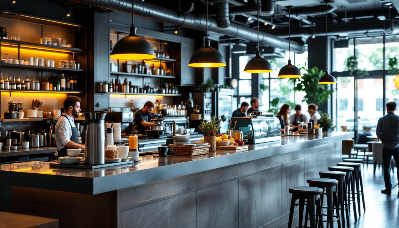 Barras Mostrador para Cafeterias
